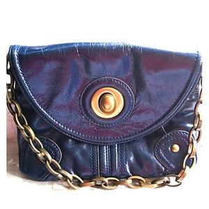 Tracy Reese - New York Navy Blue Mini Leather Bag